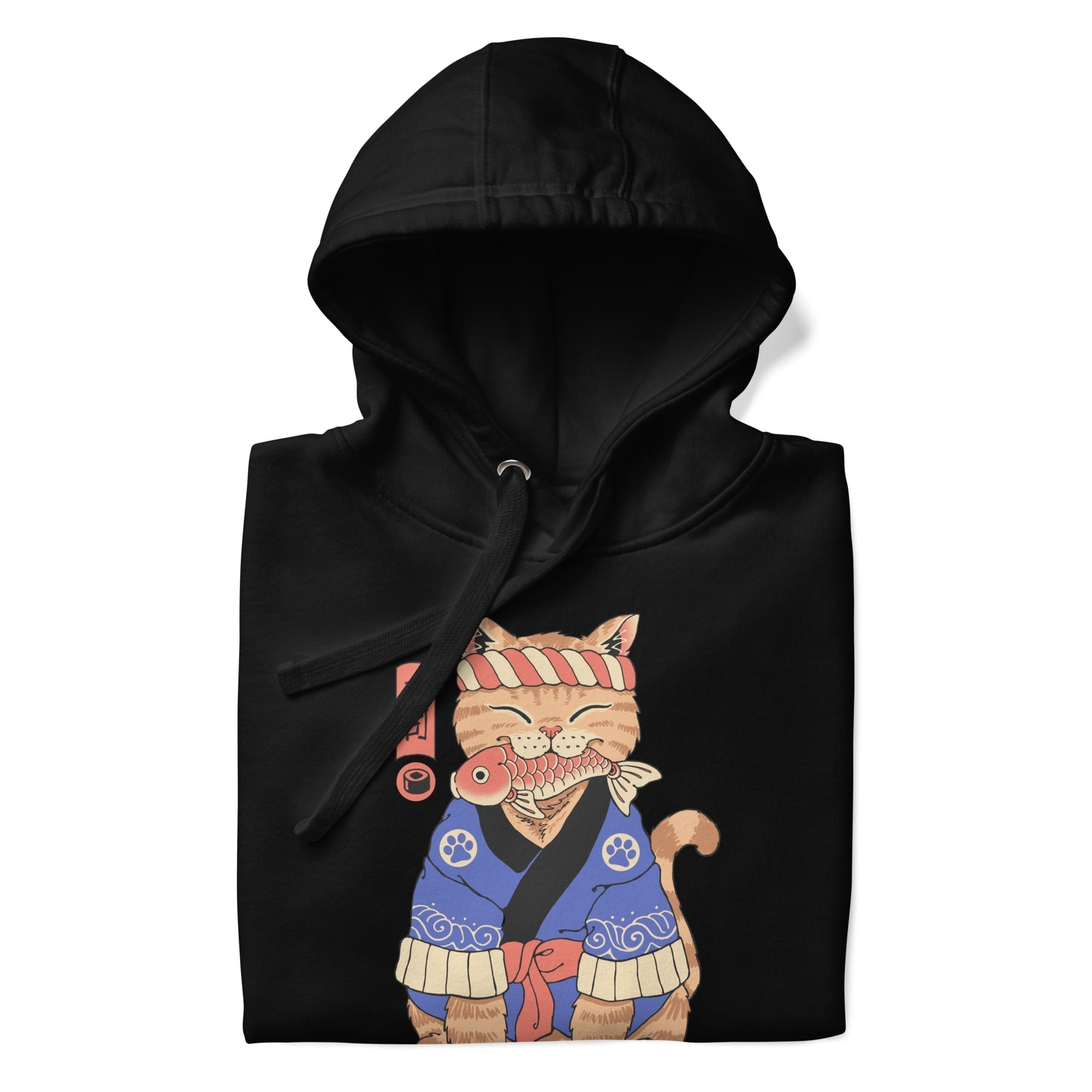 Felpa giapponese Neko Sushi Master
