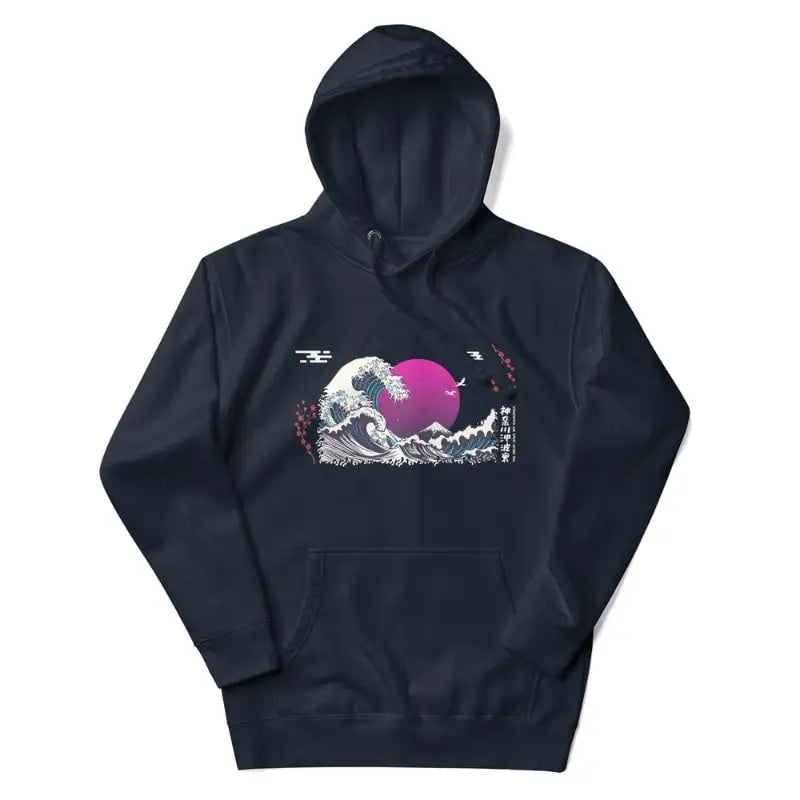 Felpa giapponese Purple Wave - S
