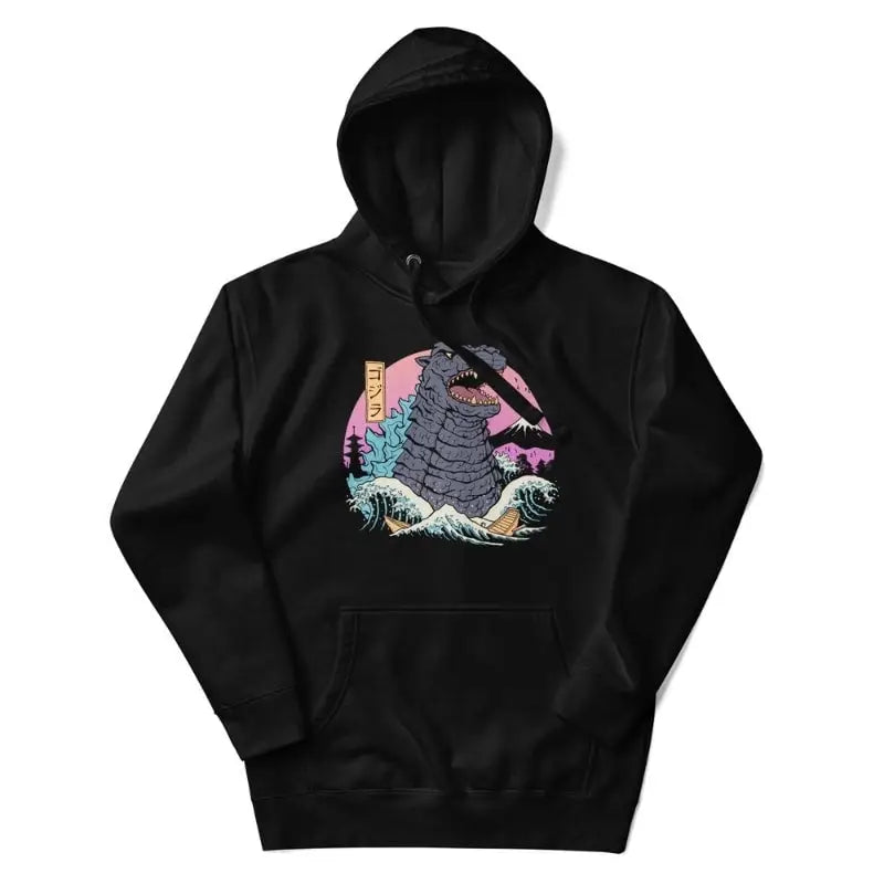 Felpa giapponese retrò Kaiju - S