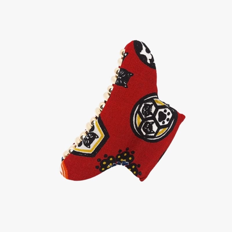 Fermaglio per capelli in stoffa di gatto giapponese