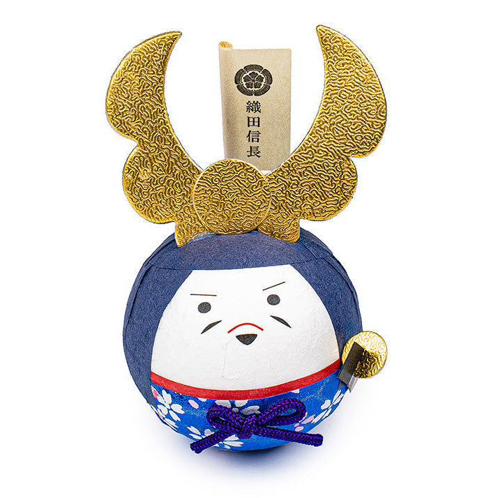 Figura Okiagari in Carta Washi - Oda Nobunaga