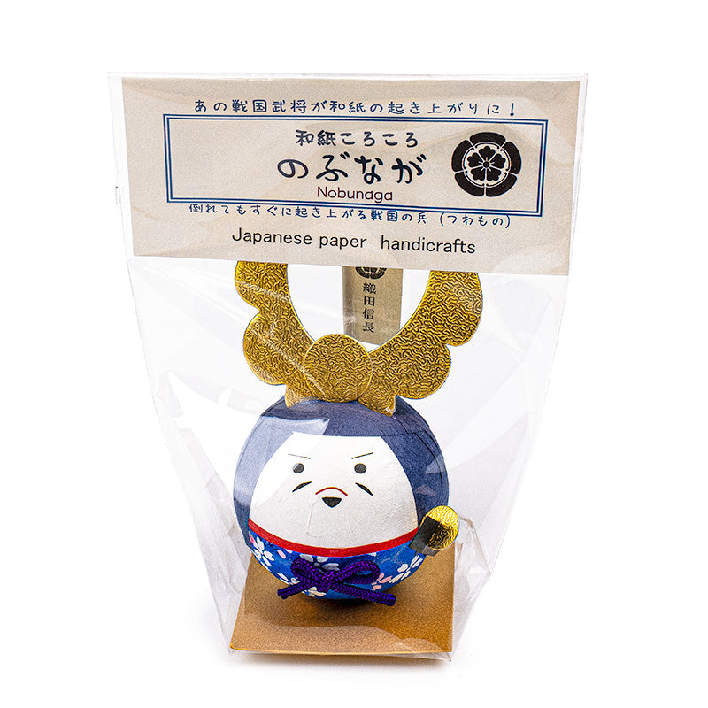 Figura Okiagari in Carta Washi - Oda Nobunaga