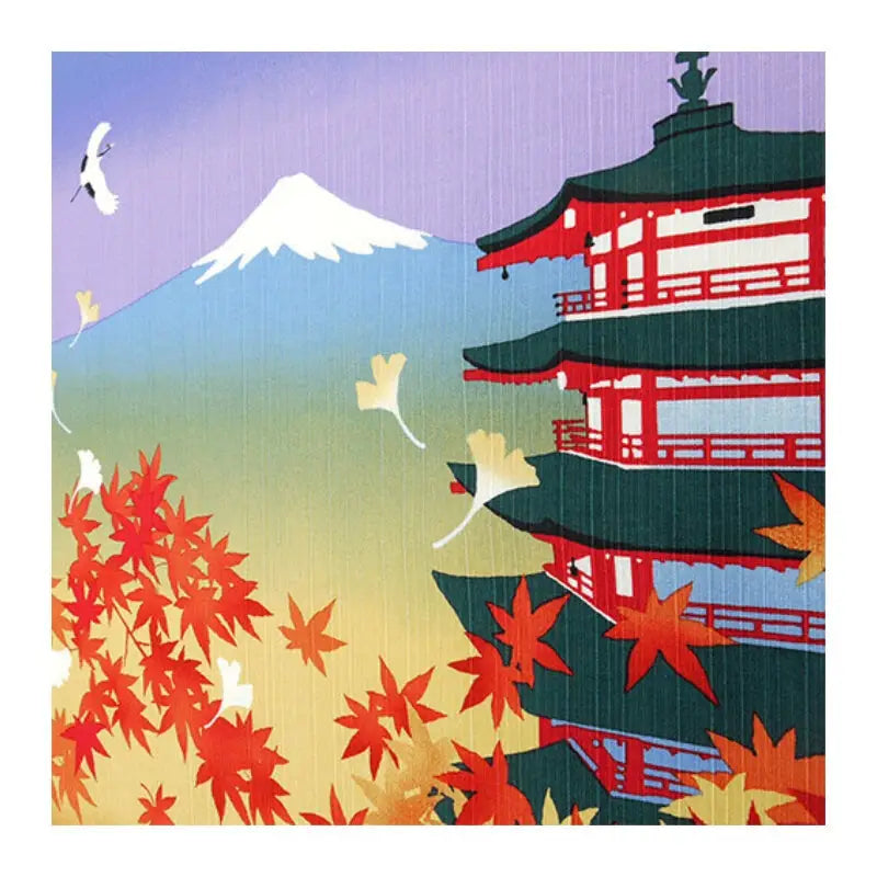 Furoshiki giapponese autunnale - 50 cm x 50 cm