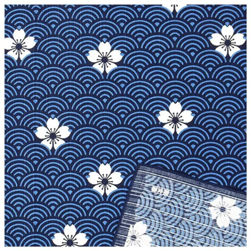 Furoshiki giapponese motivo Seigaiha - 70x70 cm - 70cm x 70cm