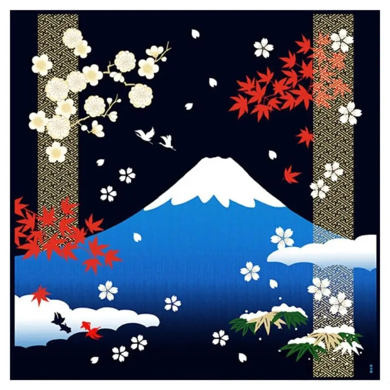 Furoshiki giapponese Four Seasons - 90x90 cm - 90cm x 90cm