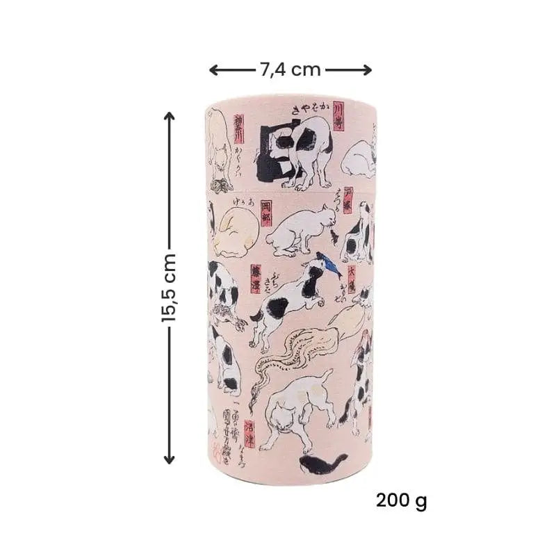 Gatti giapponesi in scatola da tè