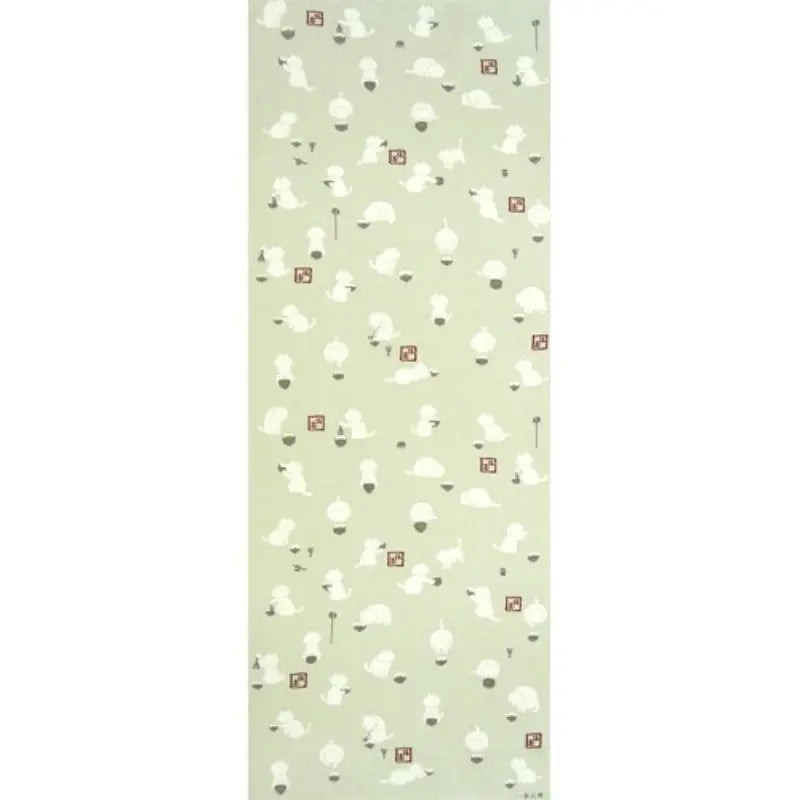 Gatto giapponese Matcha Tenugui