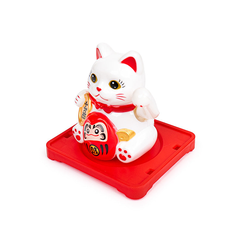 Gatto Maneki Neko Solare Articolato - Daruma