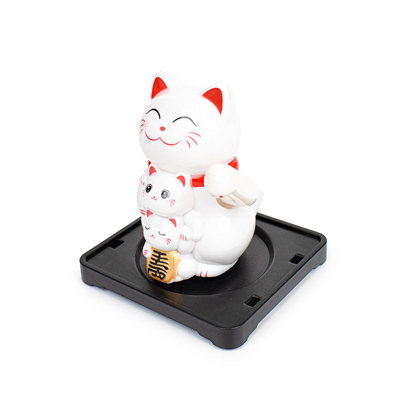 Gatto Maneki Neko Solare Articolato - Famiglia