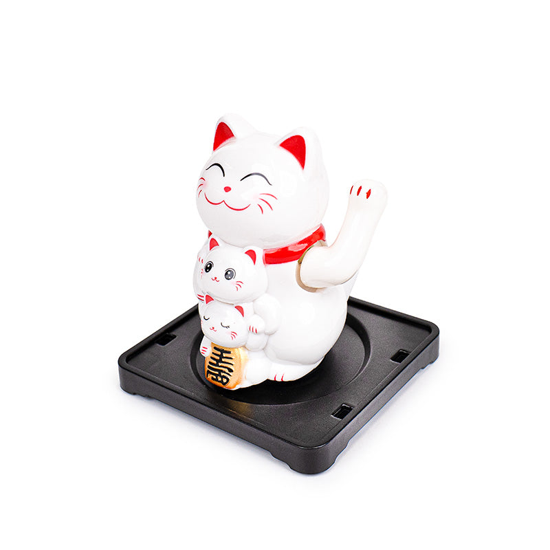 Gatto Maneki Neko Solare Articolato - Famiglia