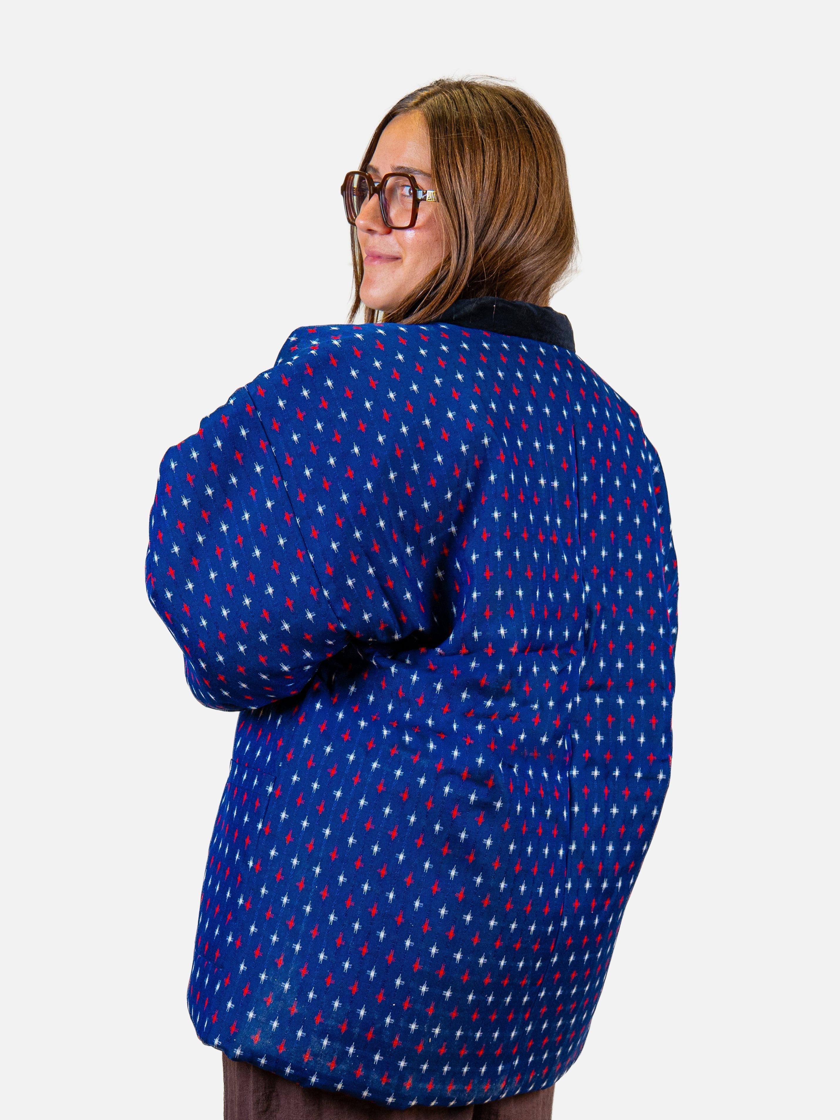 Giacca Hanten da Donna – Kasuri Blu