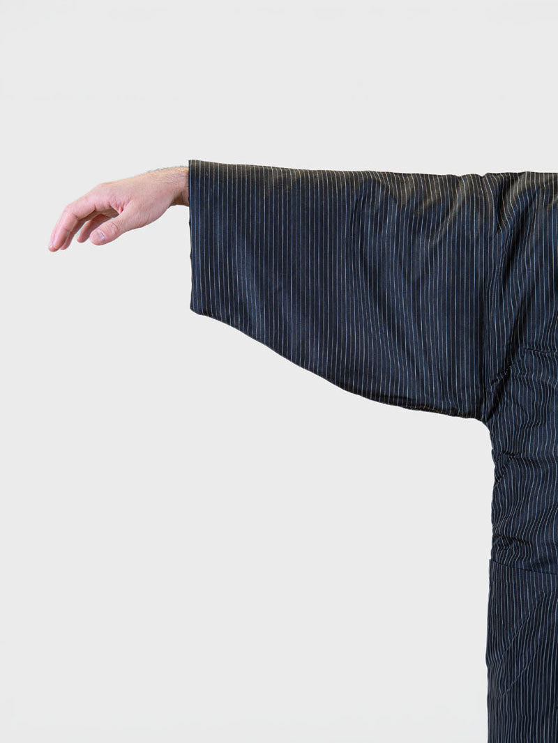 Giacca Hanten da Uomo – Righe Tatejima Nera