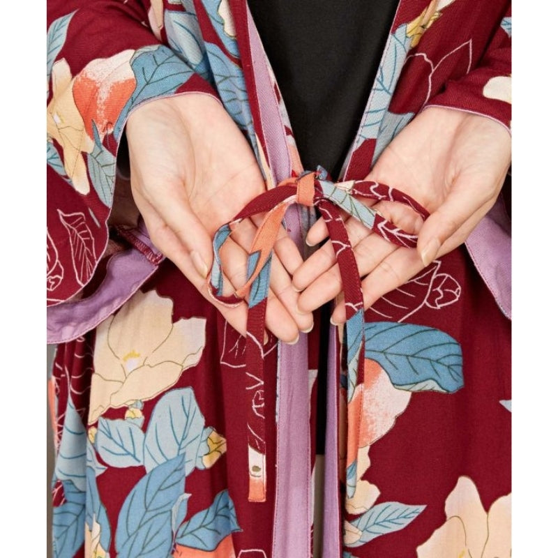 Giacca kimono floreale da donna