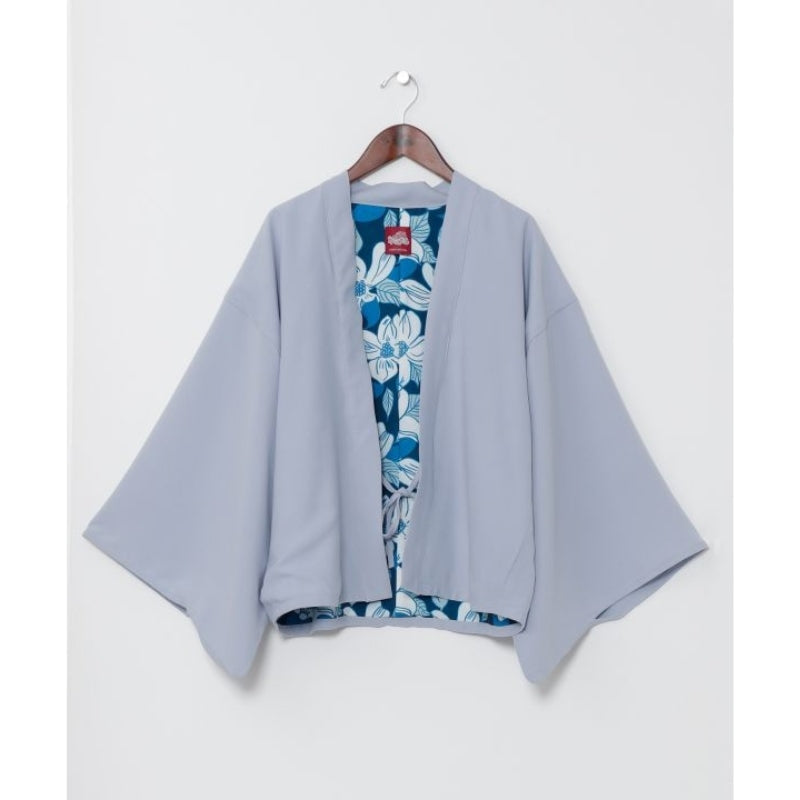 Giacca kimono grigia da donna