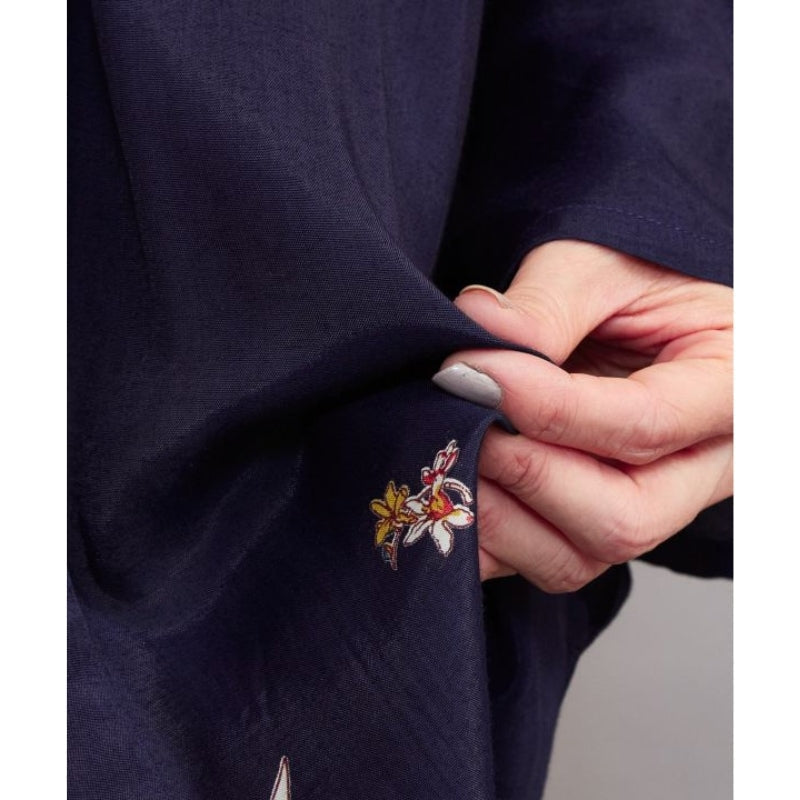 Kimono lungo da donna con gru