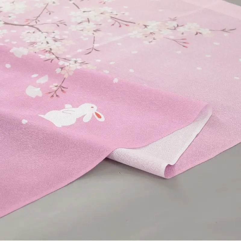 Sakura Usagi Japanese Noren - 85 x 150 cm