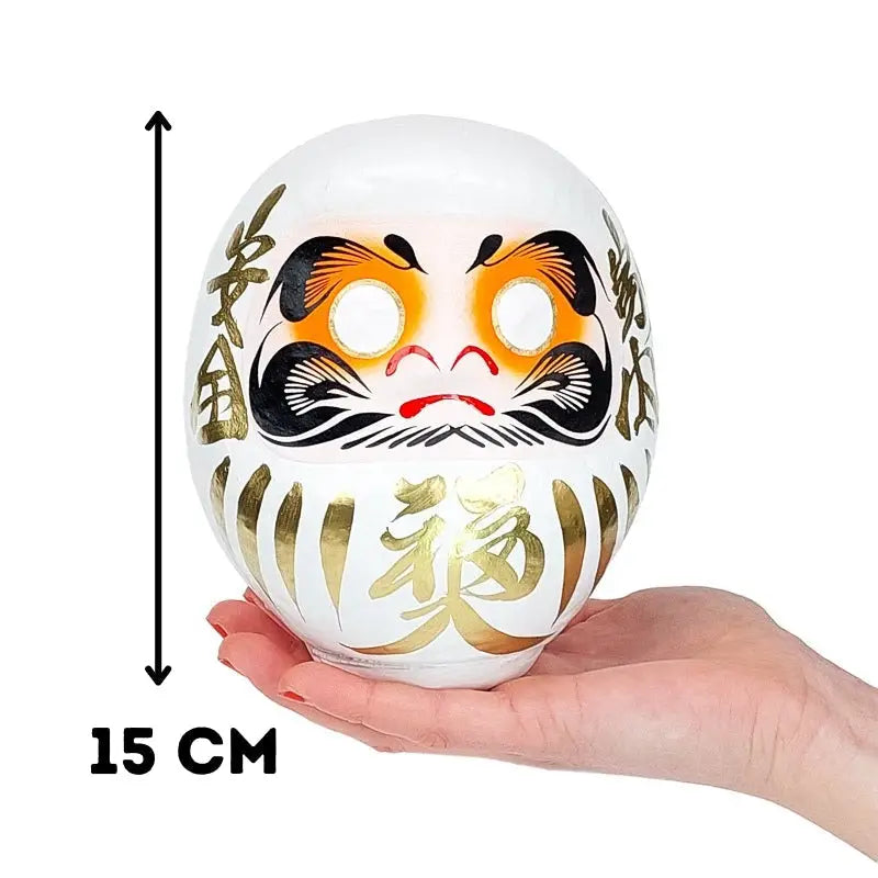 Daruma bianco grande - 15 cm
