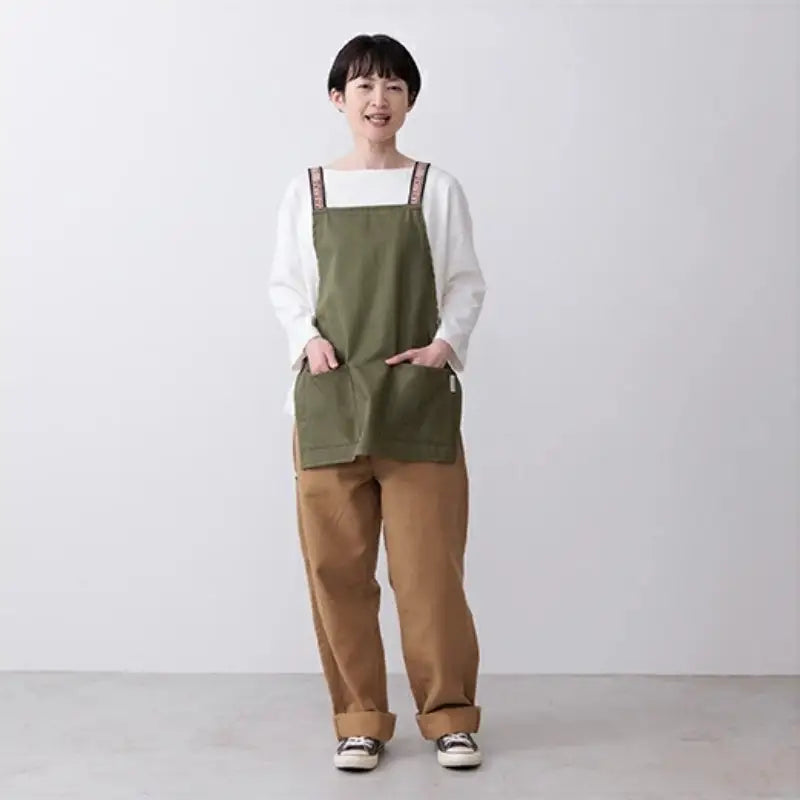 Grembiule giapponese corto Khaki