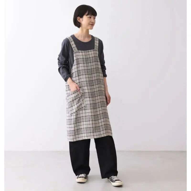 Grembiule in twill di canapa giapponese