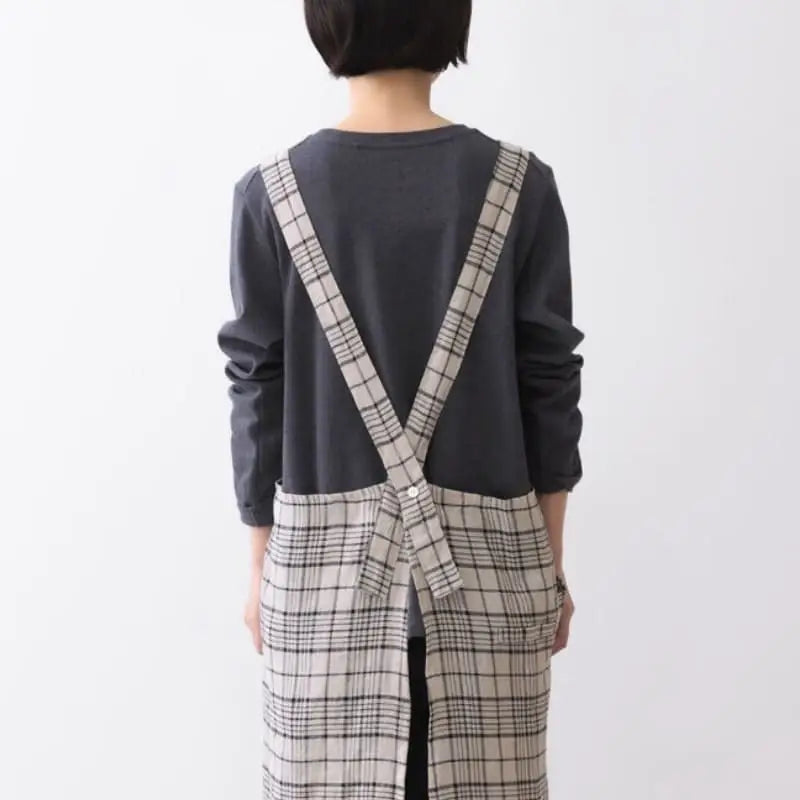 Grembiule in twill di canapa giapponese