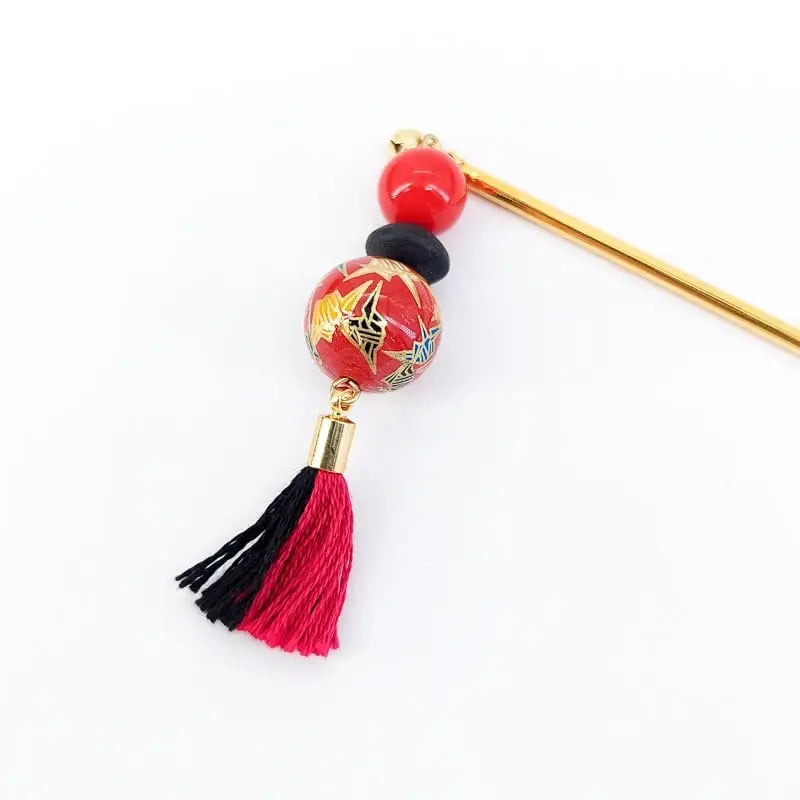 Gru rossa giapponese Kanzashi