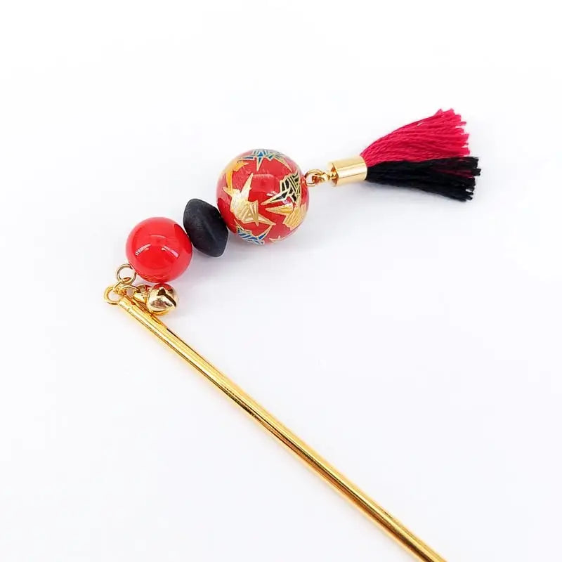 Gru rossa giapponese Kanzashi
