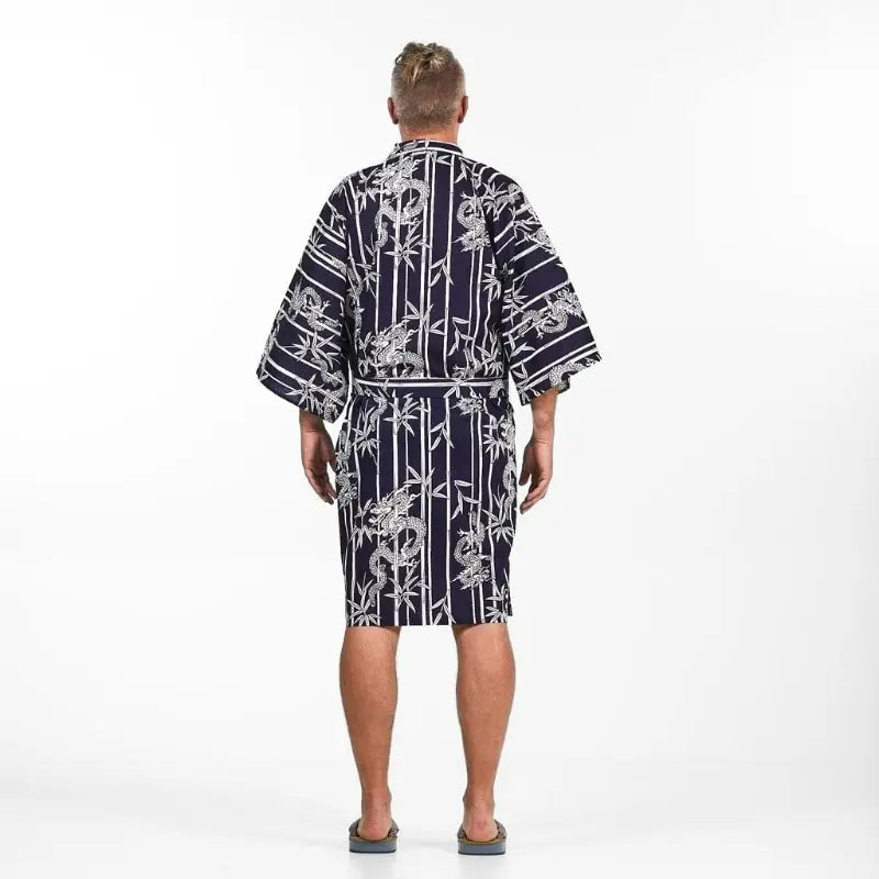 Kimono Happi da uomo in bambù e drago - Taglia unica