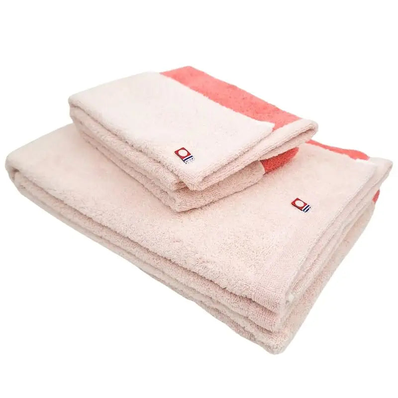 Imabari Asciugamano viso bicolore rosa