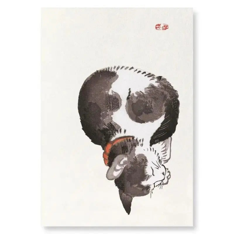 Gatto giapponese dipinto - A4