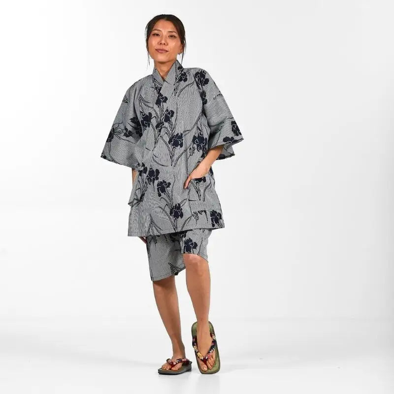 Iris giapponese da donna Jinbei - S