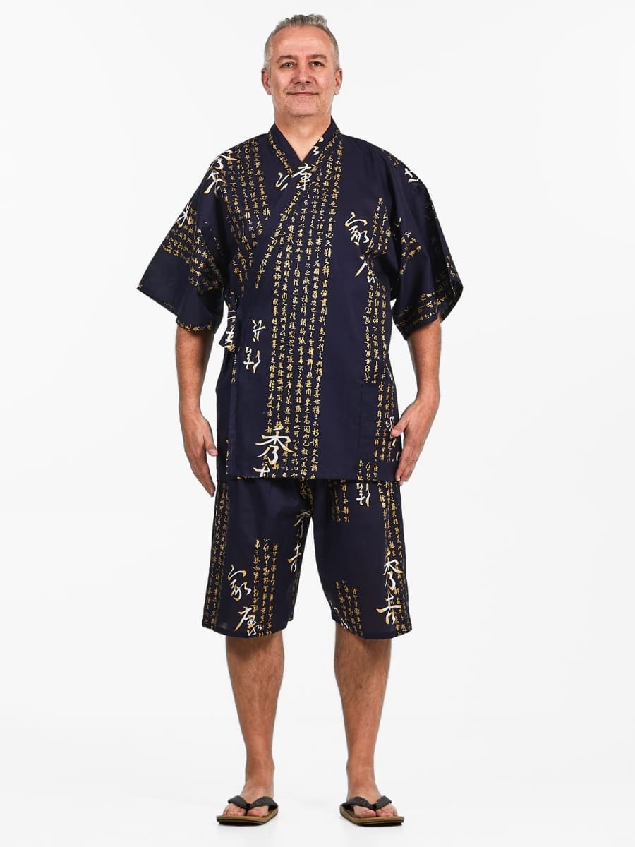 Jinbei Uomo Kanji Giapponese