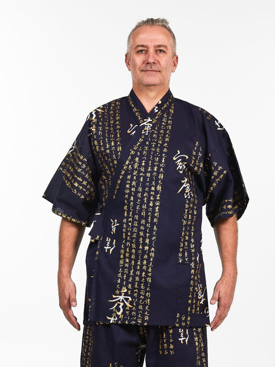 Jinbei Uomo Kanji Giapponese
