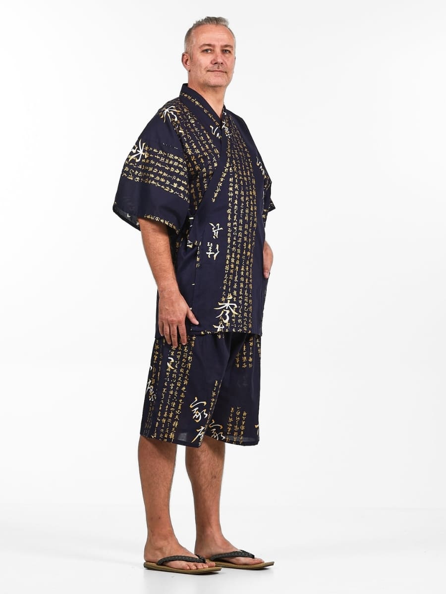 Jinbei Uomo Kanji Giapponese