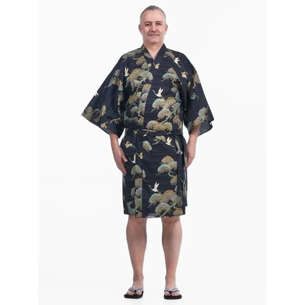 Happi Kimono Crane & Pine Uomo - Taglia unica
