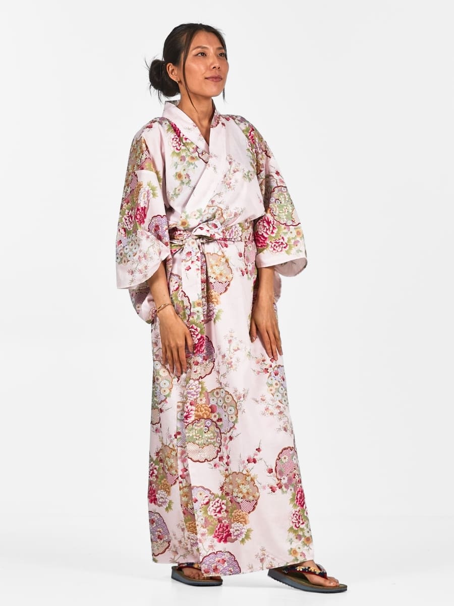 Kimono Da Donna Giapponese Maru Mon - Taglia unica