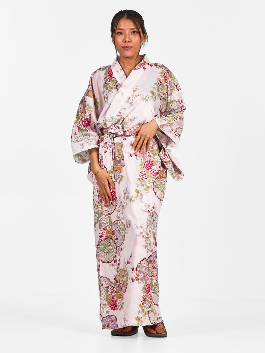 Kimono Da Donna Giapponese Maru Mon - Taglia unica