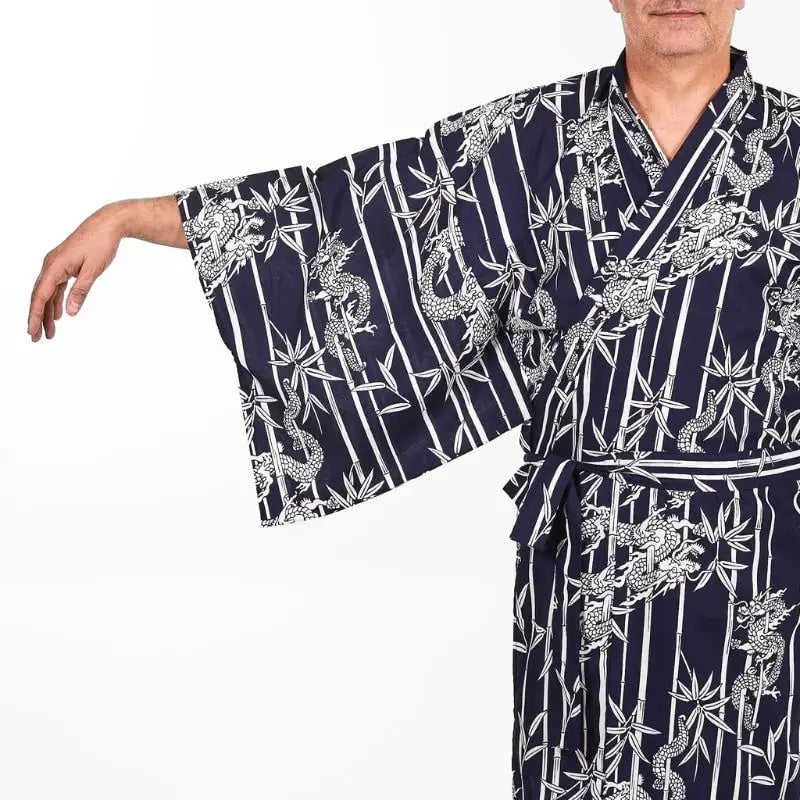 Kimono da uomo in bambù e drago Yukata