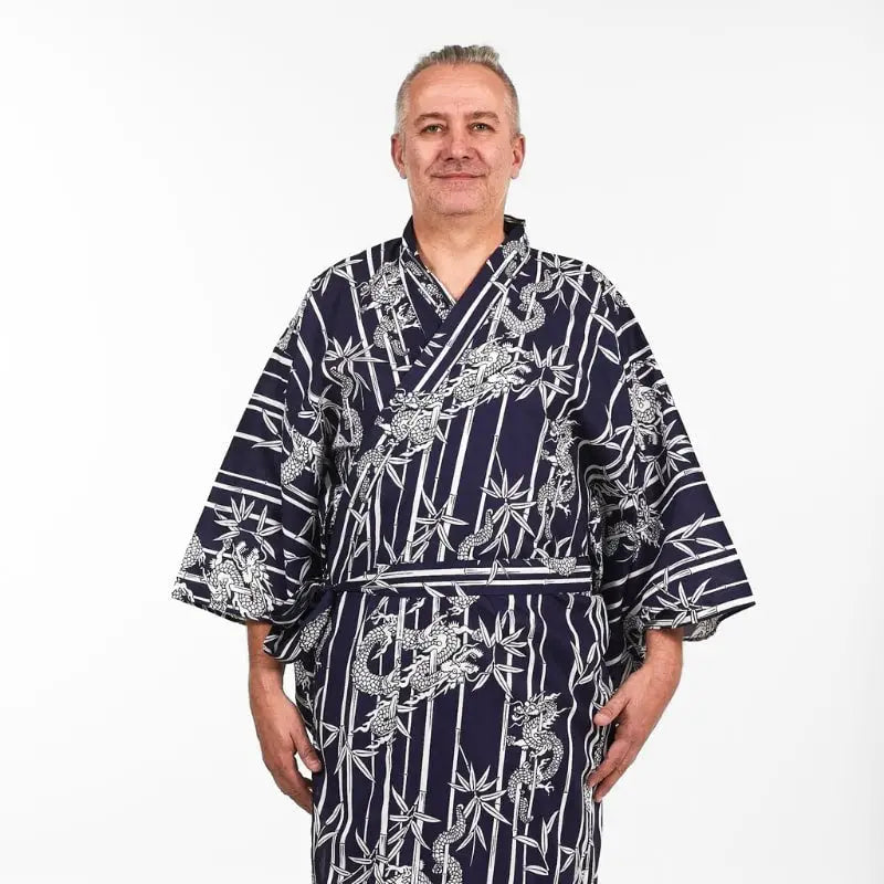Kimono da uomo in bambù e drago Yukata
