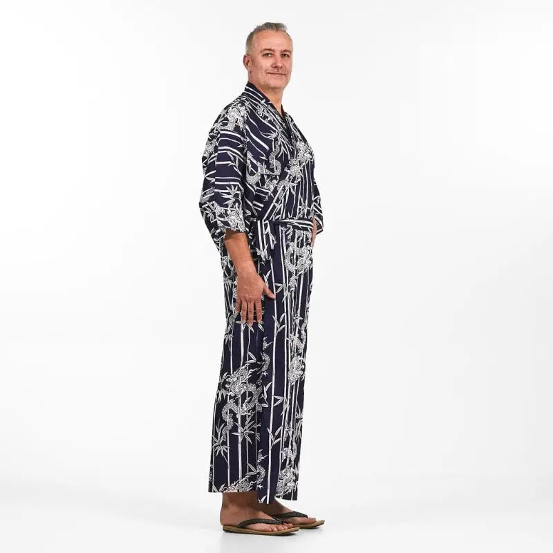 Kimono da uomo in bambù e drago Yukata