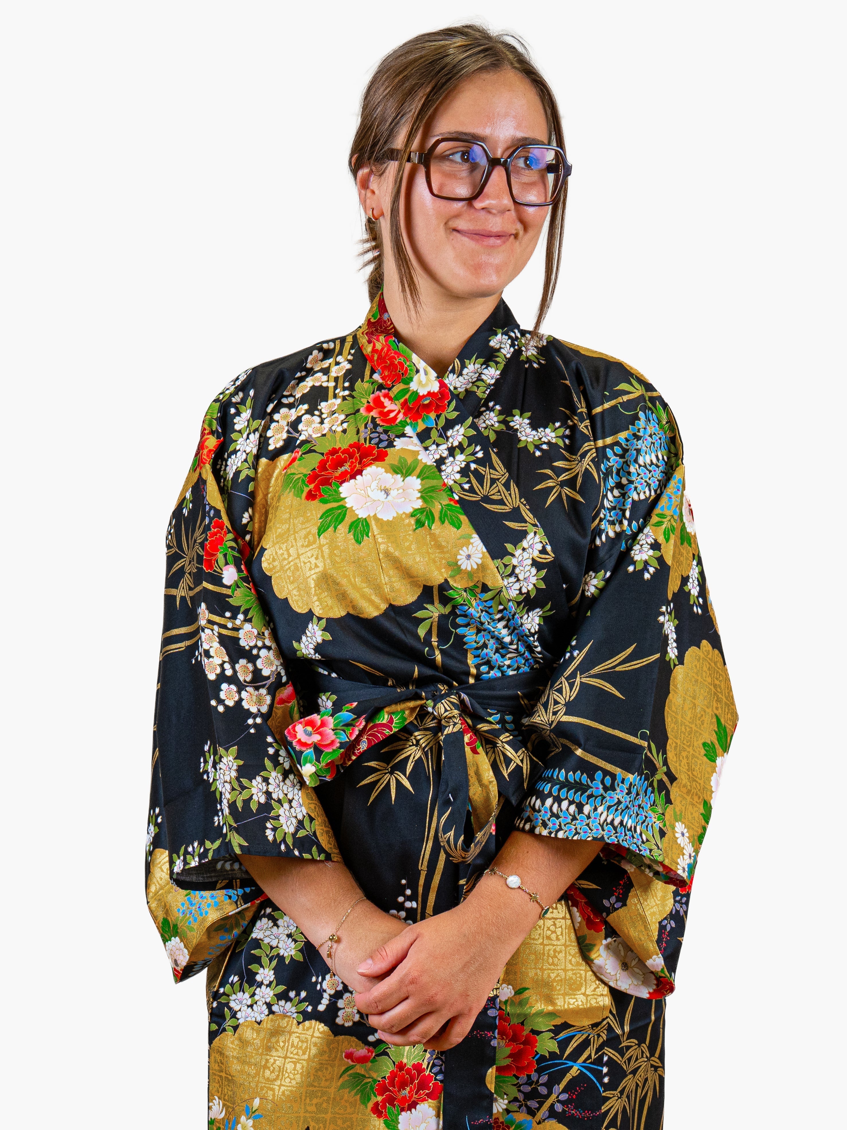 Kimono Giapponese da Donna – Botan Dorato