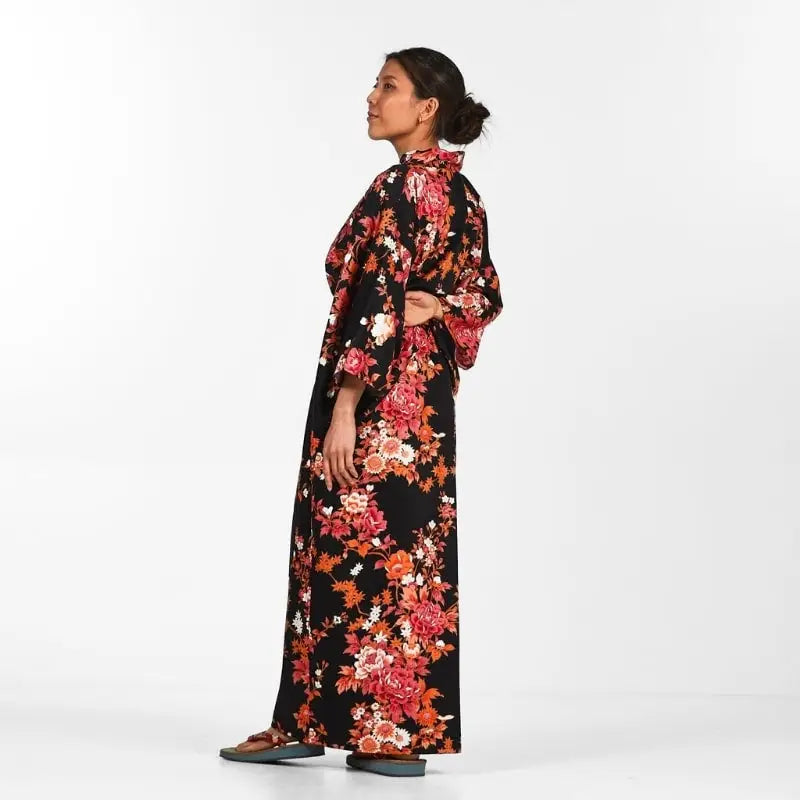 Kimono giapponese Sakura to Botan da donna - Taglia unica