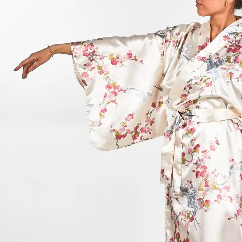 Kimono giapponese da donna Ume to Tsuru - Taglia unica