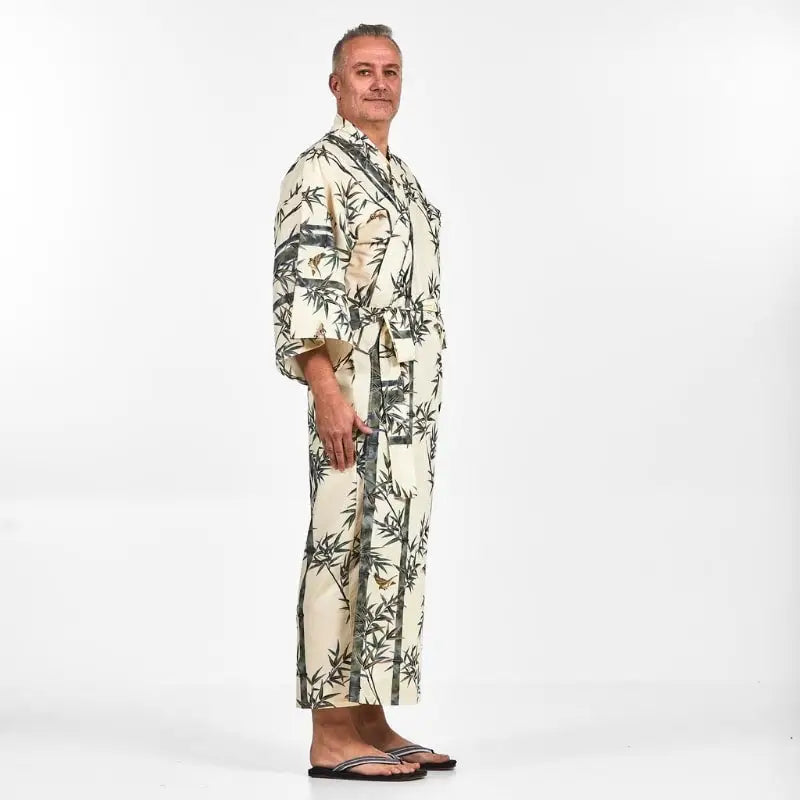 Kimono giapponese da uomo in bambù - Taglia unica