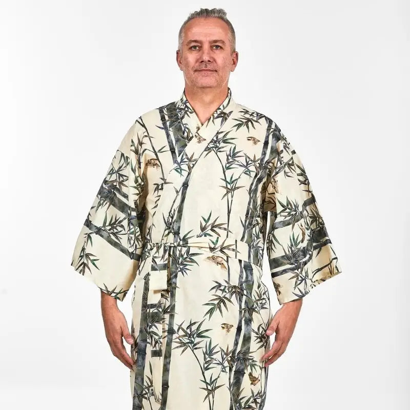 Kimono giapponese da uomo in bambù - Taglia unica