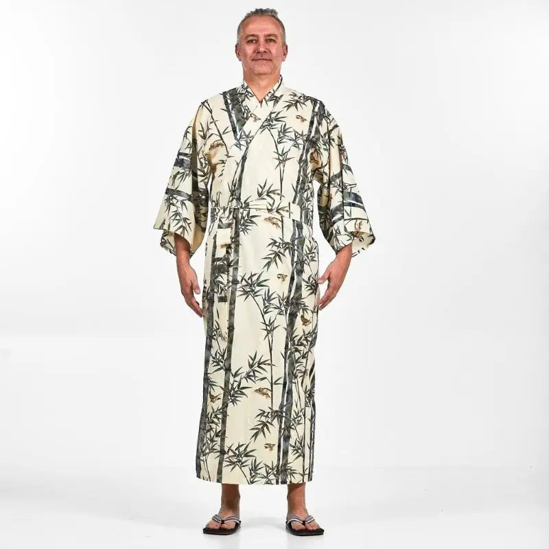 Kimono giapponese da uomo in bambù - Taglia unica