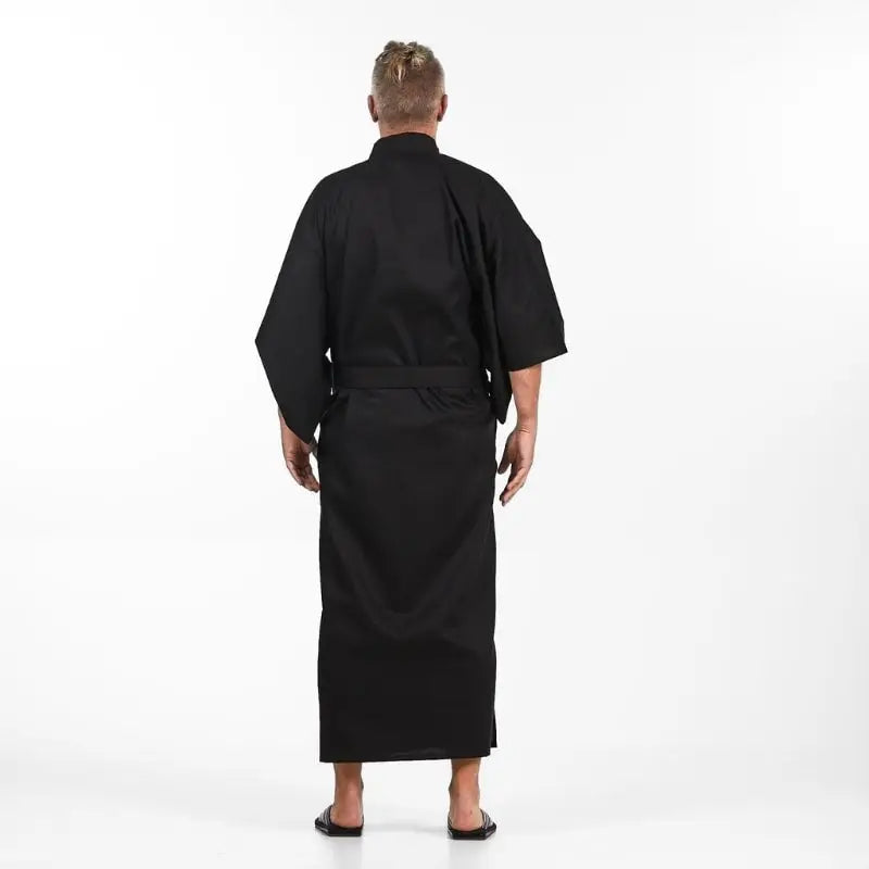 Kimono giapponese da uomo nero - Taglia unica
