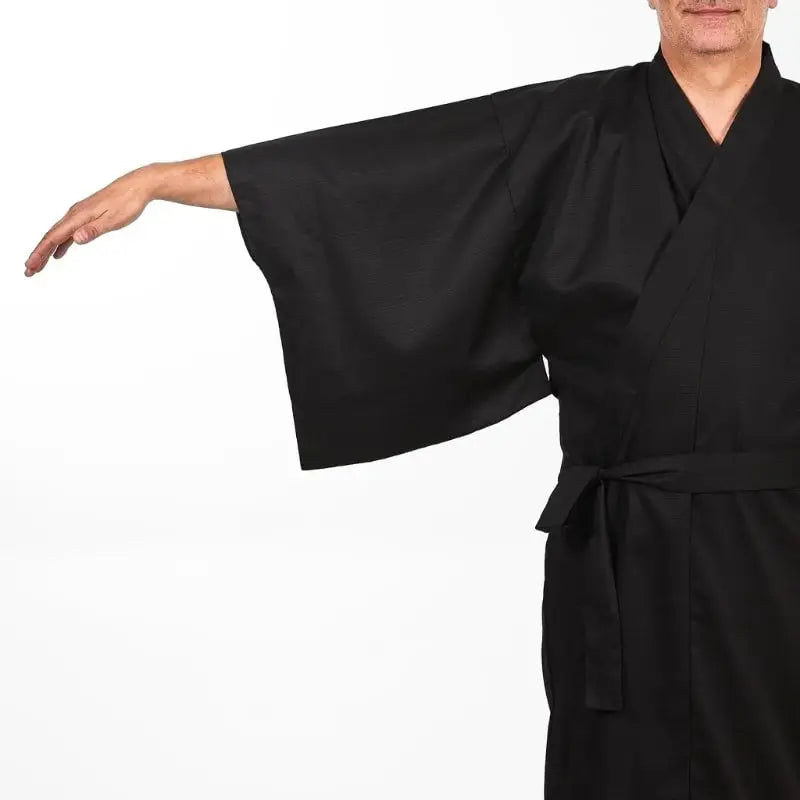 Kimono giapponese da uomo nero - Taglia unica