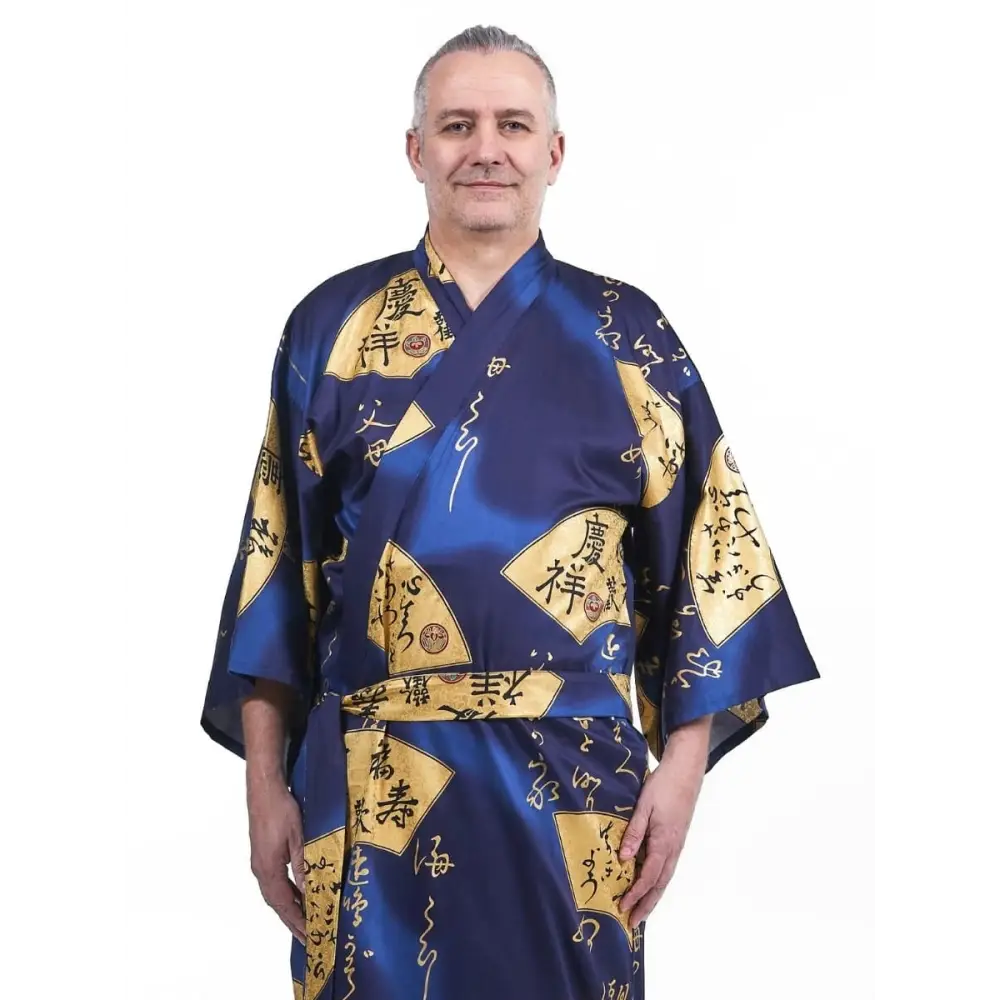 Kimono giapponese da uomo Sensu Gold - Taglia unica