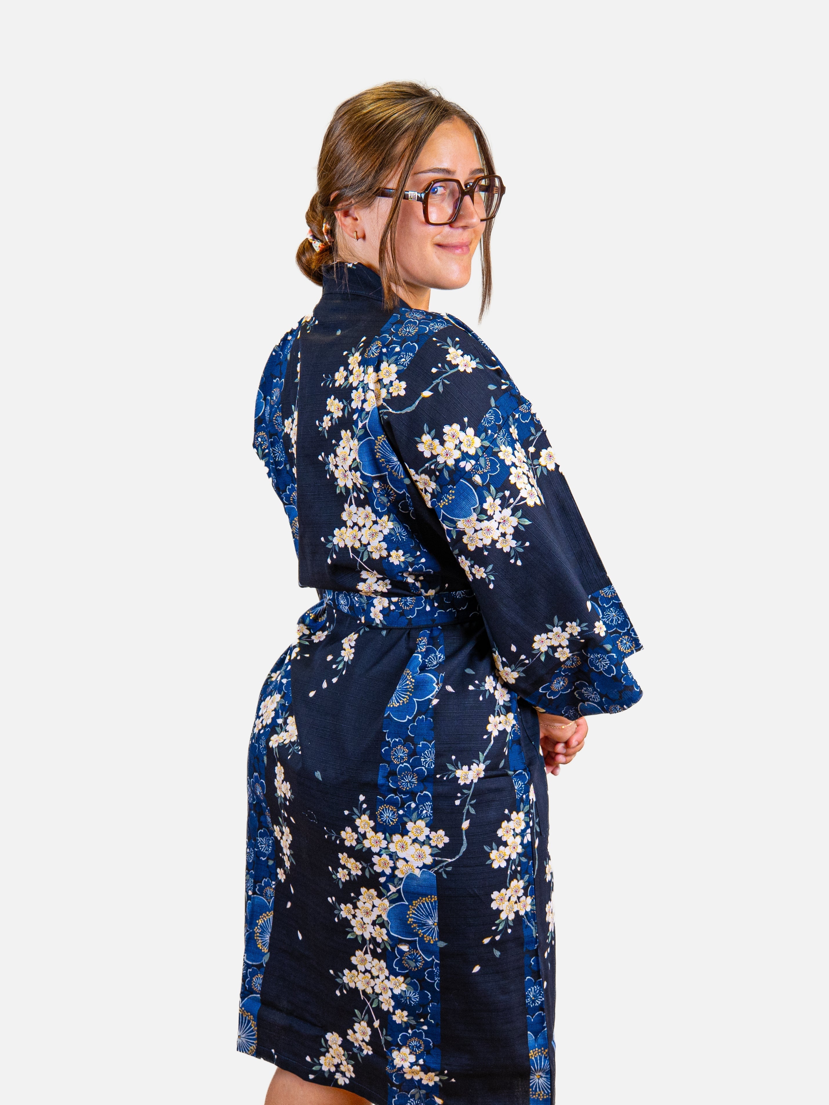 Kimono Happi da Donna – Sakura Blu