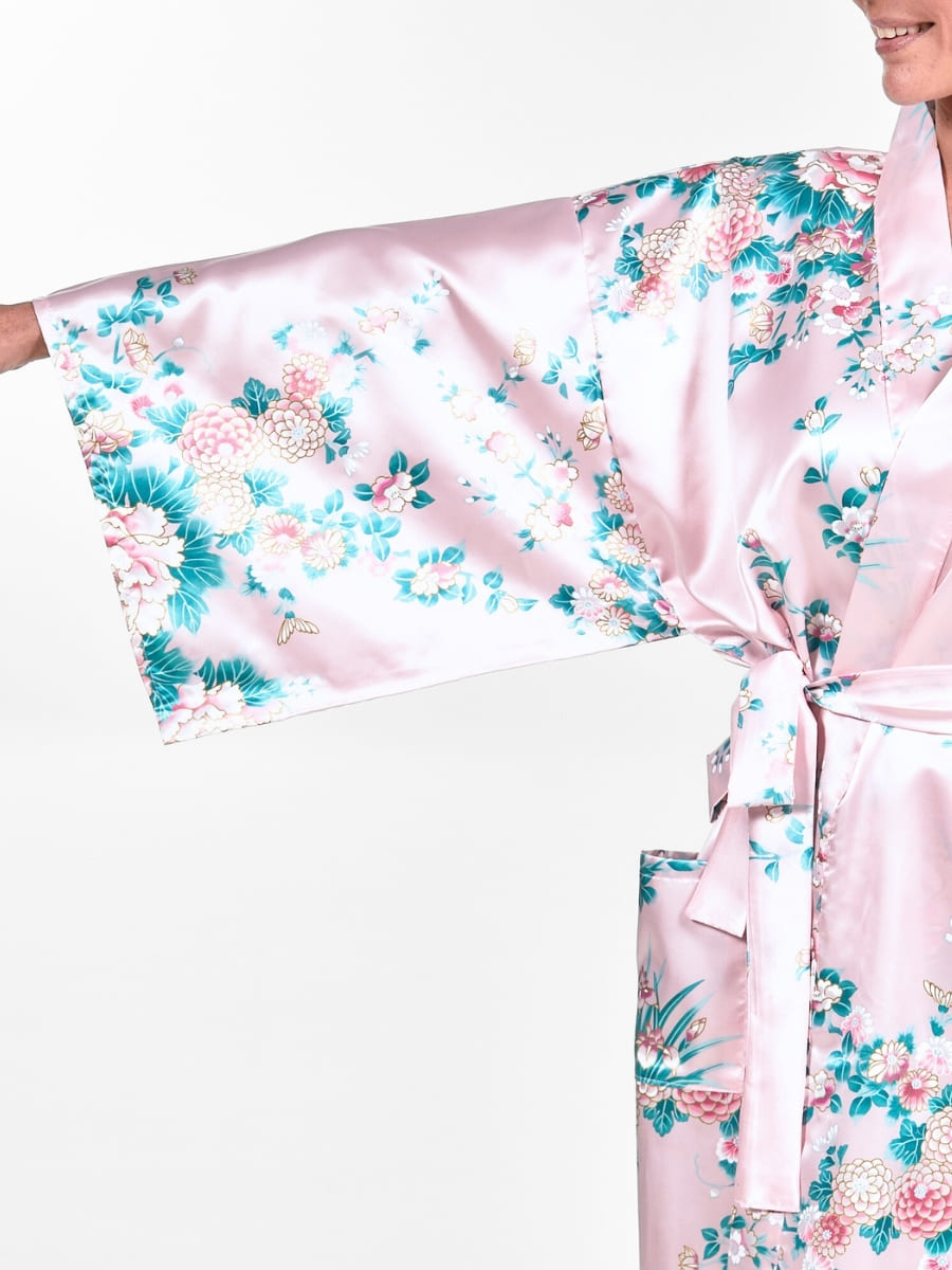 Kimono Happi Peonia e Iris Donna - Taglia unica